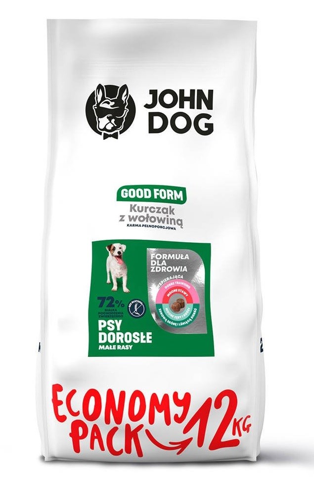 John Dog GOOD Adult kurczak z wołowiną 12 kg — zdjęcie 1 z 3