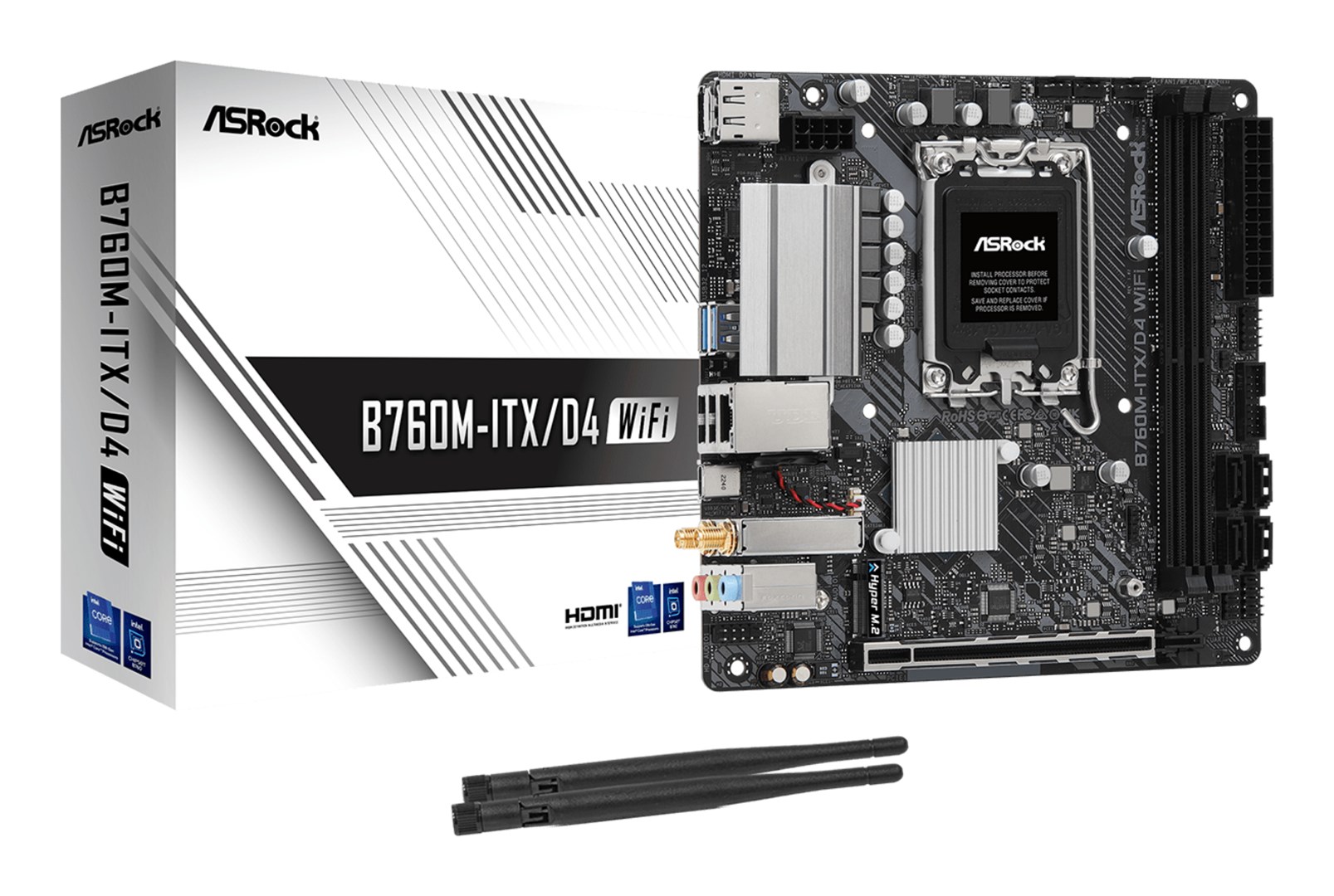 Płyta główna Asrock B760M-ITX/D4 WIFI Socket 1700 — zdjęcie 1 z 6