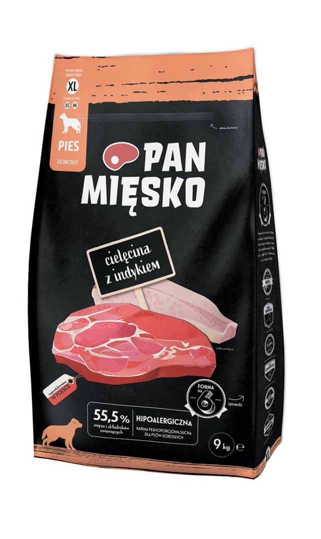 PAN MIĘSKO Cielęcina z indykiem XL - 9kg