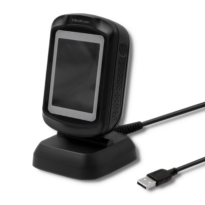 QOLTEC CZYTNIK KODÓW KRESKOWYCH STACJONARNY USB — zdjęcie 1 z 4