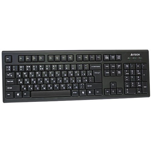 Klawiatura membranowa A4 TECH Kr-85 (USB 2.0; US; czarny) — zdjęcie 1 z 6