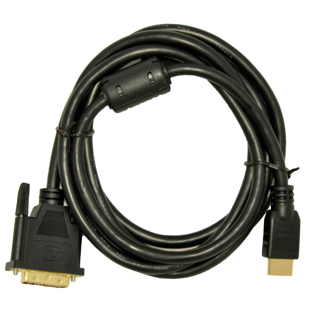 Kabel Akyga AK-AV-11 DVI-D do HDMI, 1,8m, Czarny — zdjęcie 1 z 3