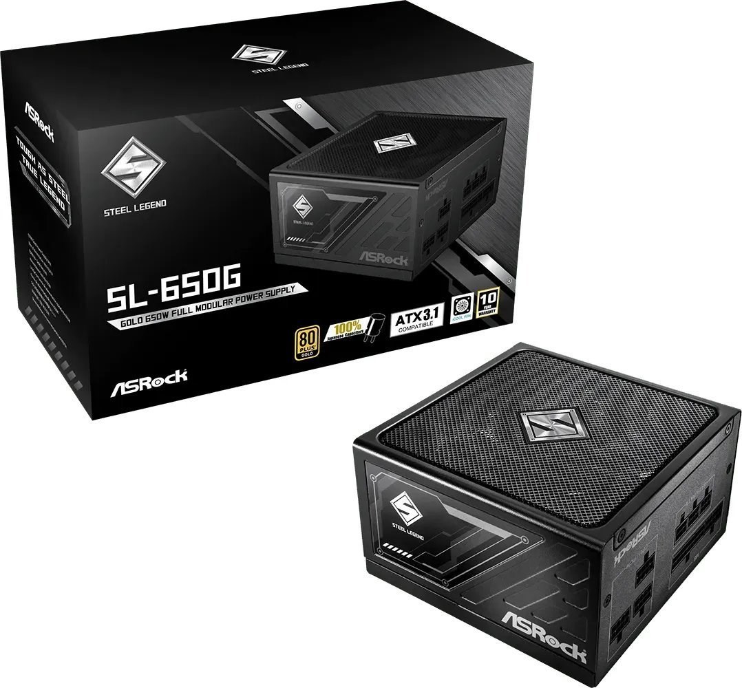 Zasilacz ASRock STEEL LEGEND 650W 80 Plus Gold — zdjęcie 1 z 7