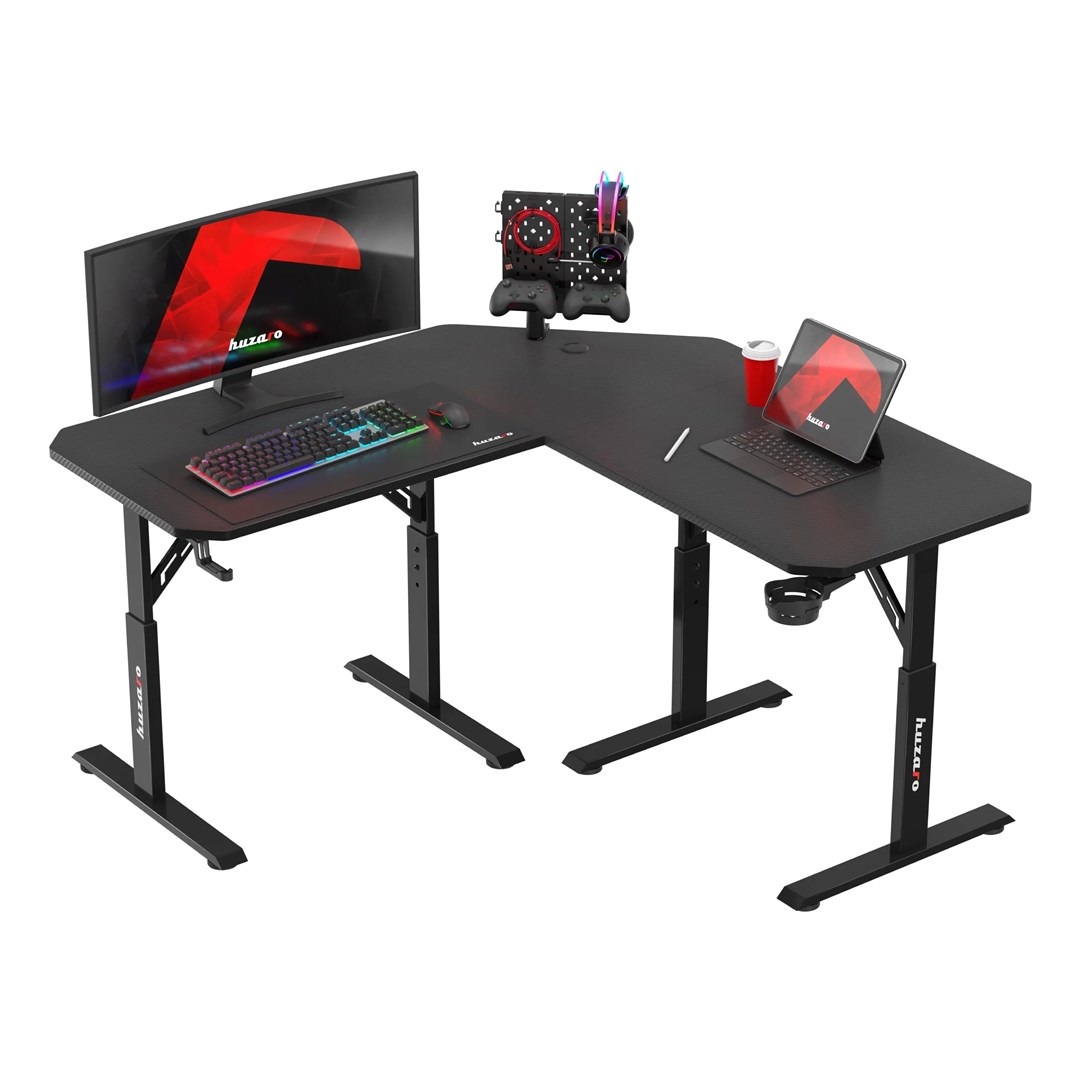 Biurko gamingowe Huzaro Hero 7.3 Black — zdjęcie 1 z 6