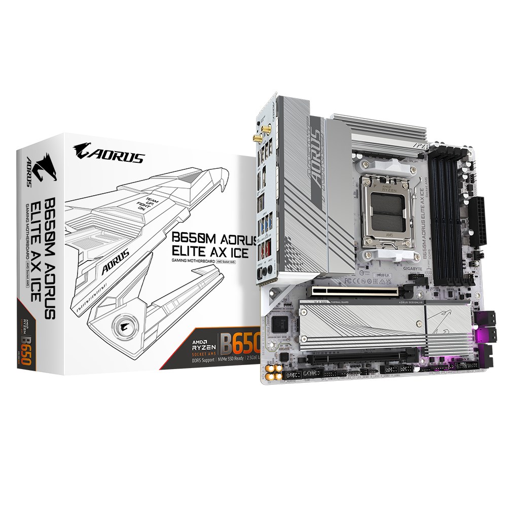 Płyta główna Gigabyte B650M AORUS ELITE AX ICE — zdjęcie 1 z 6