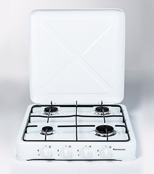 Kuchenka gazowa 4-palnikowa Ravanson K-04T (biały) — zdjęcie 1 z 2