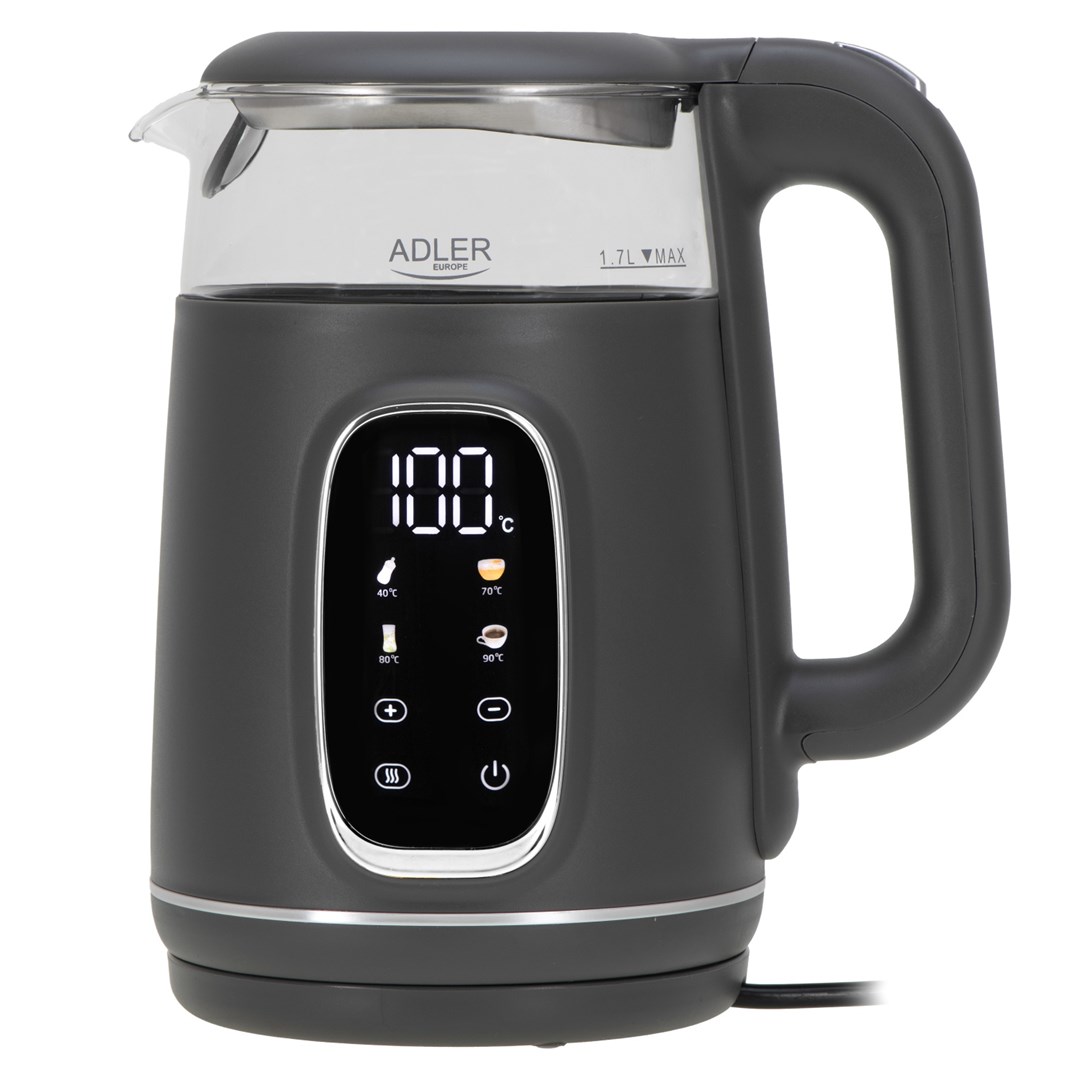 Czajnik elektryczny ADLER AD 1305 szaro-srebrny — zdjęcie 1 z 5