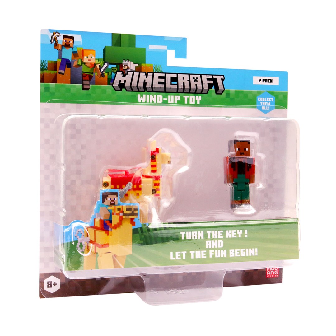 MINECRAFT S2 3D WIND-UP TOY - NOOR & LLAMA — zdjęcie 1 z 4