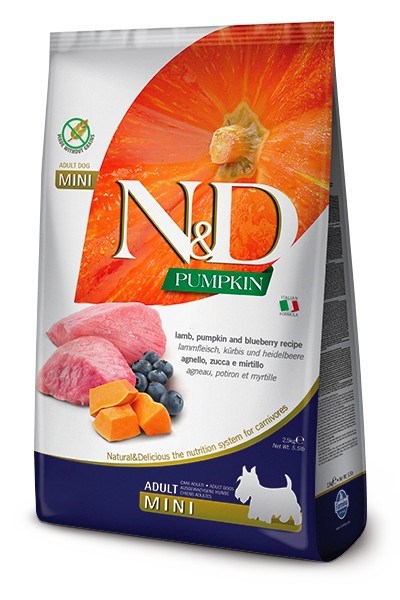 FARMINA N&D Pumpkin Lamb & Blueberry Adult Mini 2,5 kg — zdjęcie 1 z 2