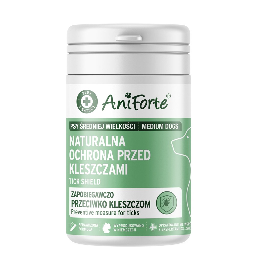 AniForte Ochrona Przed Kleszczami 60szt Średnie Pсы