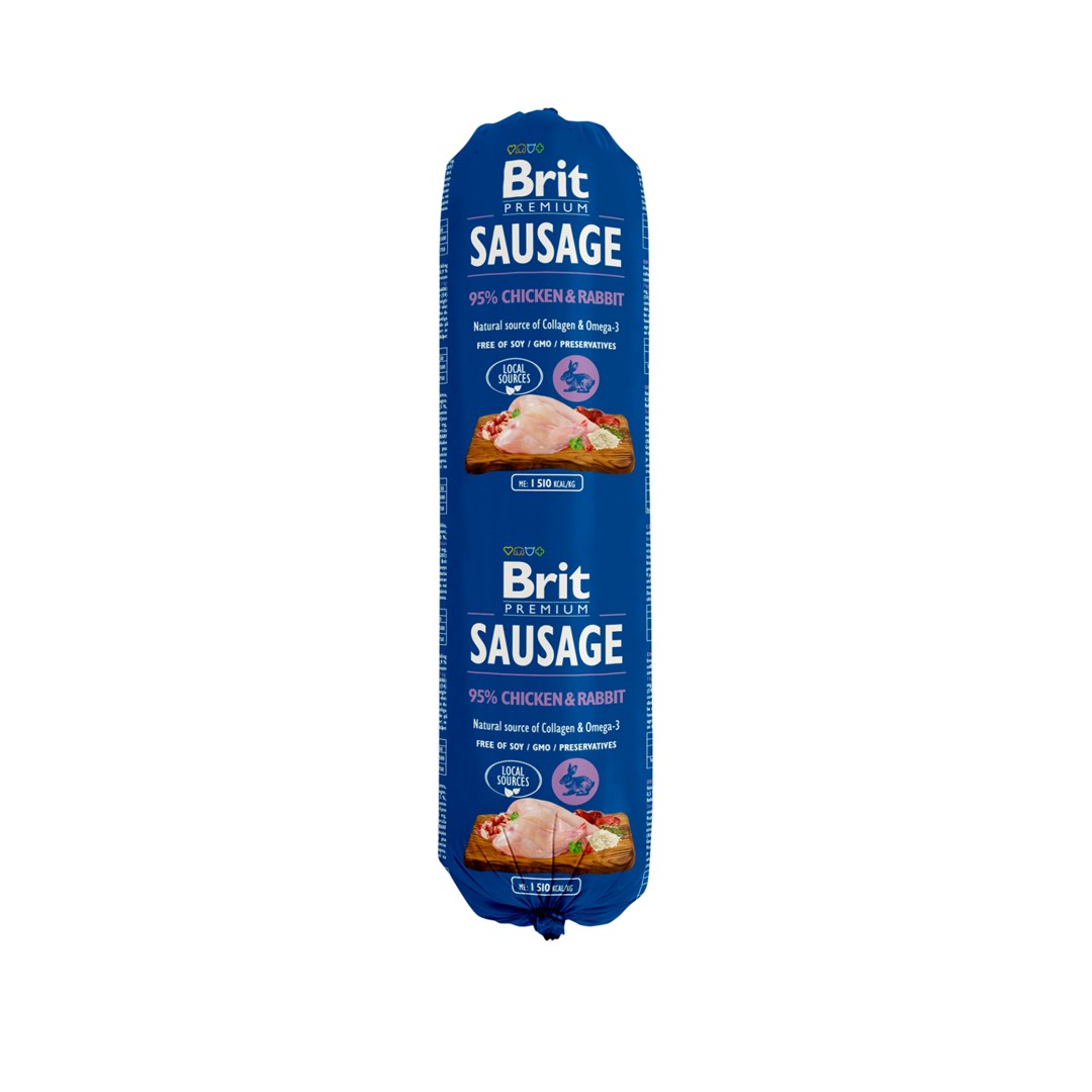 BRIT Premium Sausage Chicken Rabbit 800g
