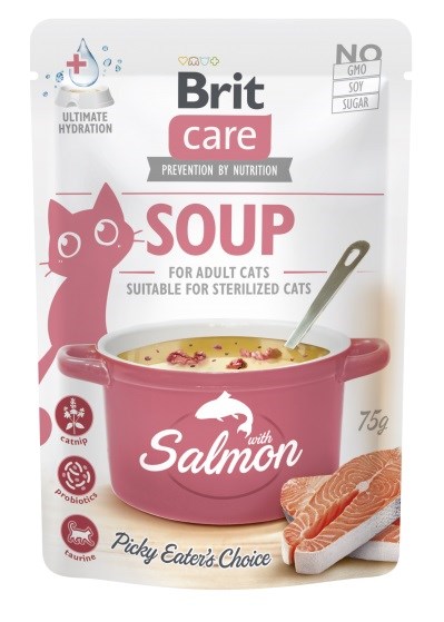 Brit Care Soup with Salmon 75g for Cats