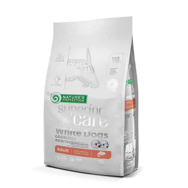 Nature's Protection White Dogs Łosoś 10kg