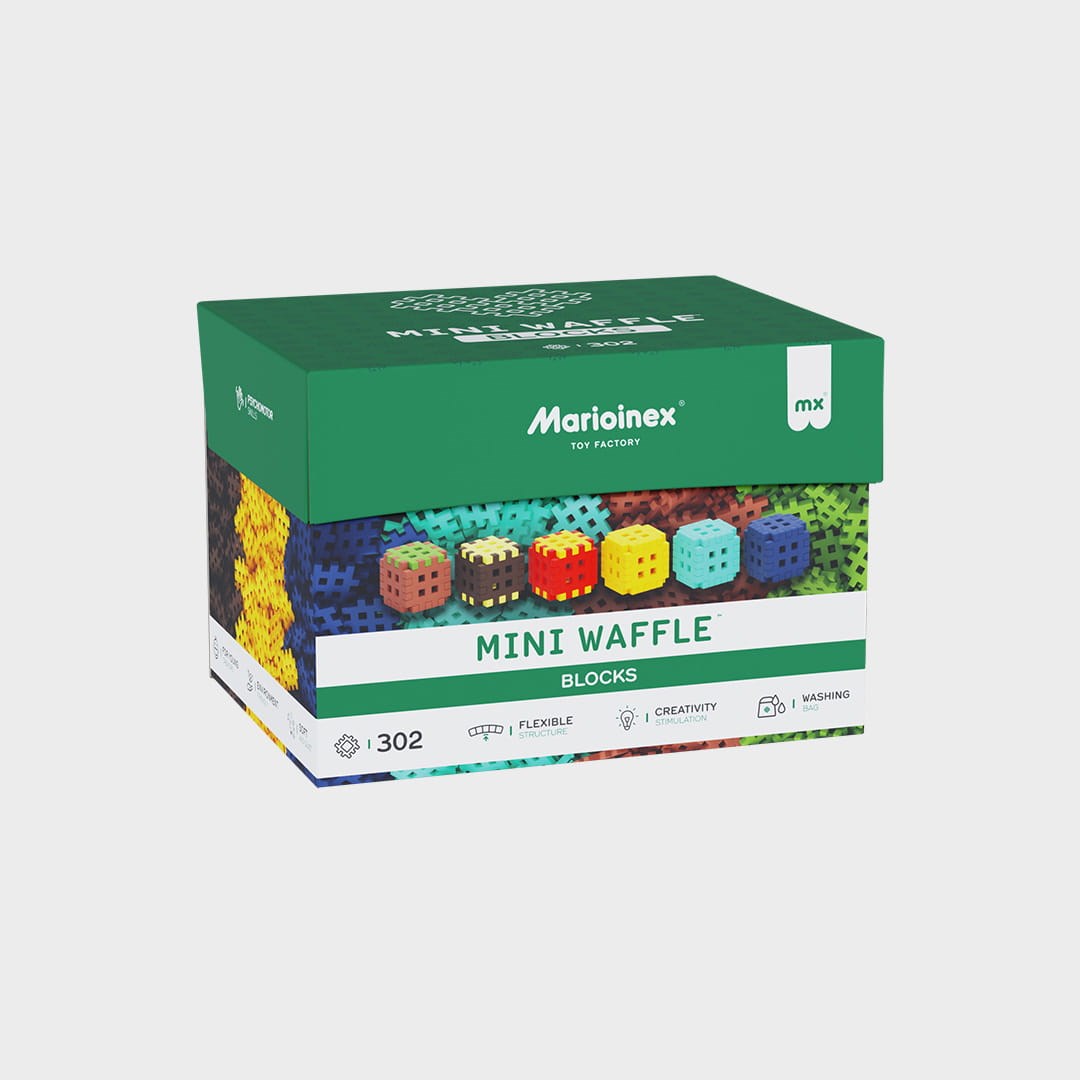 Klocki konstrukcyjne Marioinex Mini Waffle, 302 elementy — zdjęcie 1 z 6