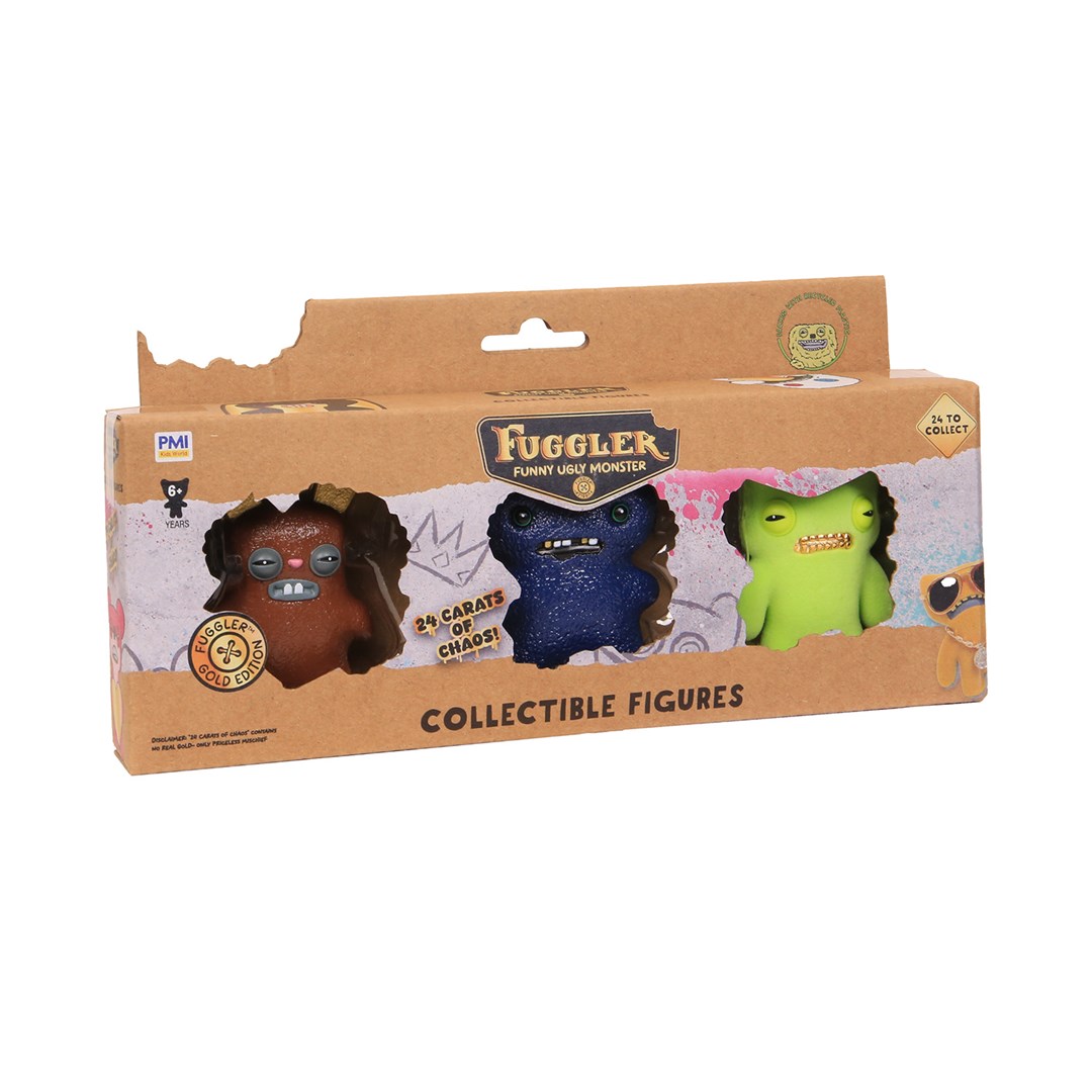 FUGGLER S3 GOLD EDITION - 3 Pak Figur — zdjęcie 1 z 8