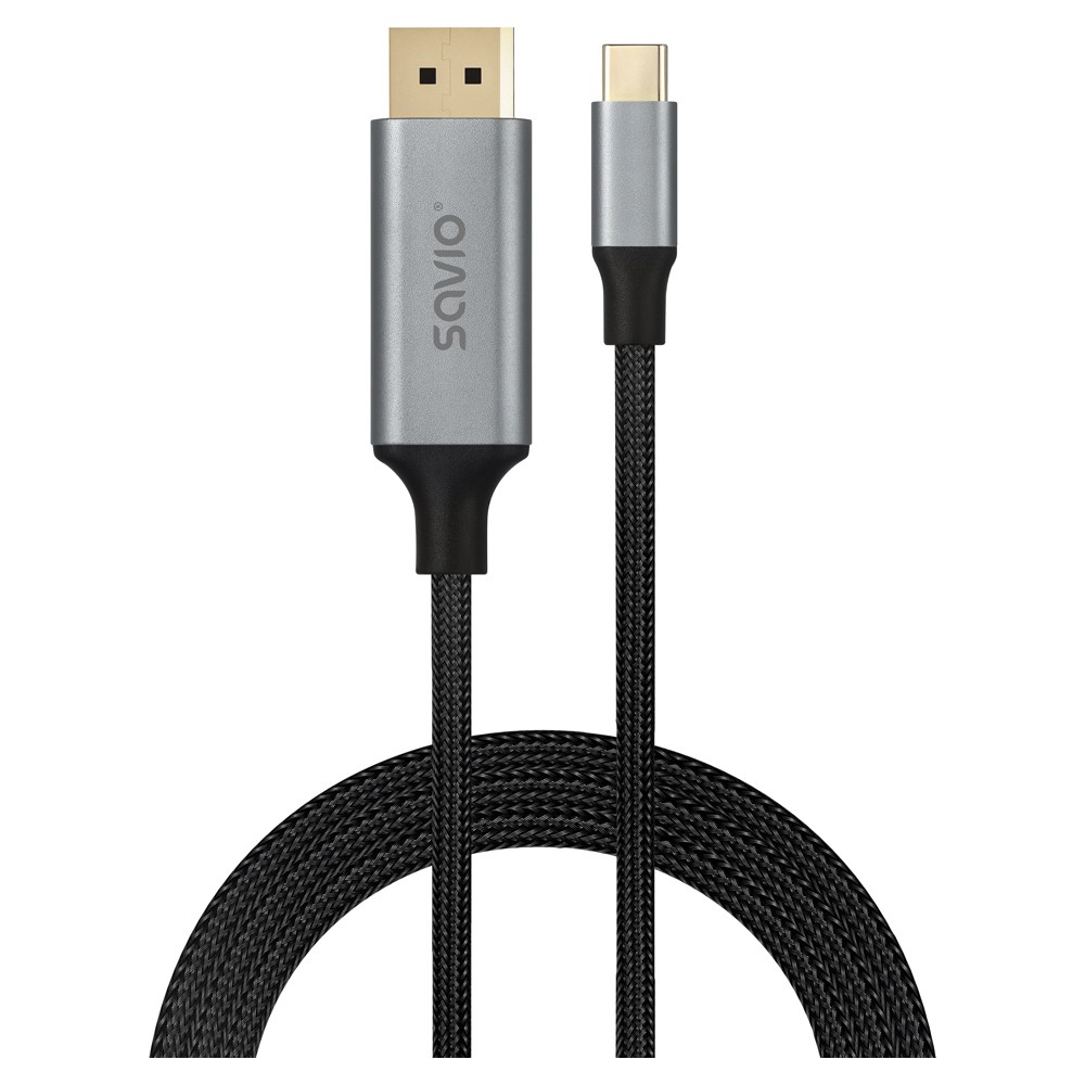 SAVIO KABEL USB-C – DISPLAYPORT 8K 2M 60HZ CL-208 — zdjęcie 1 z 5