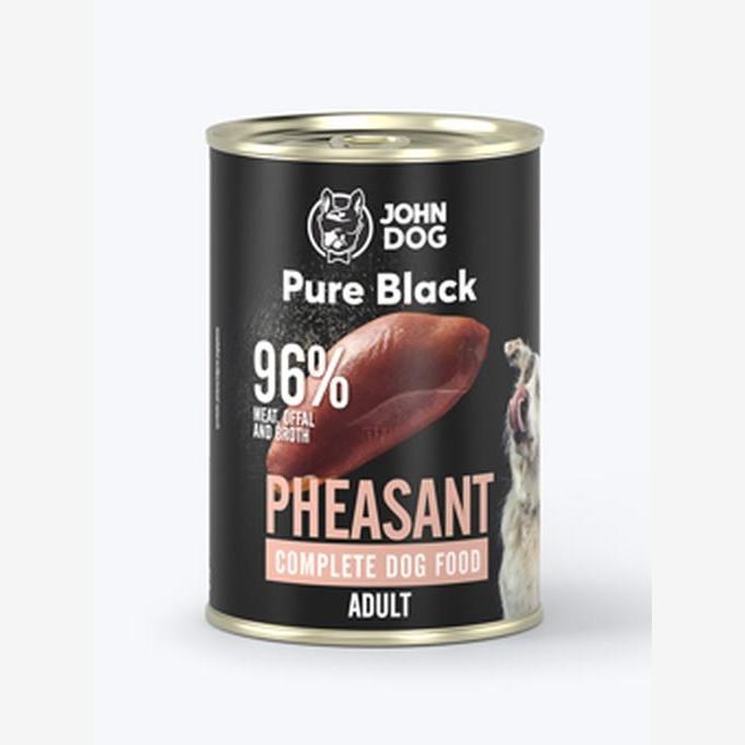 John Dog PURE BLACK DOROSŁY BAŻANT 400g