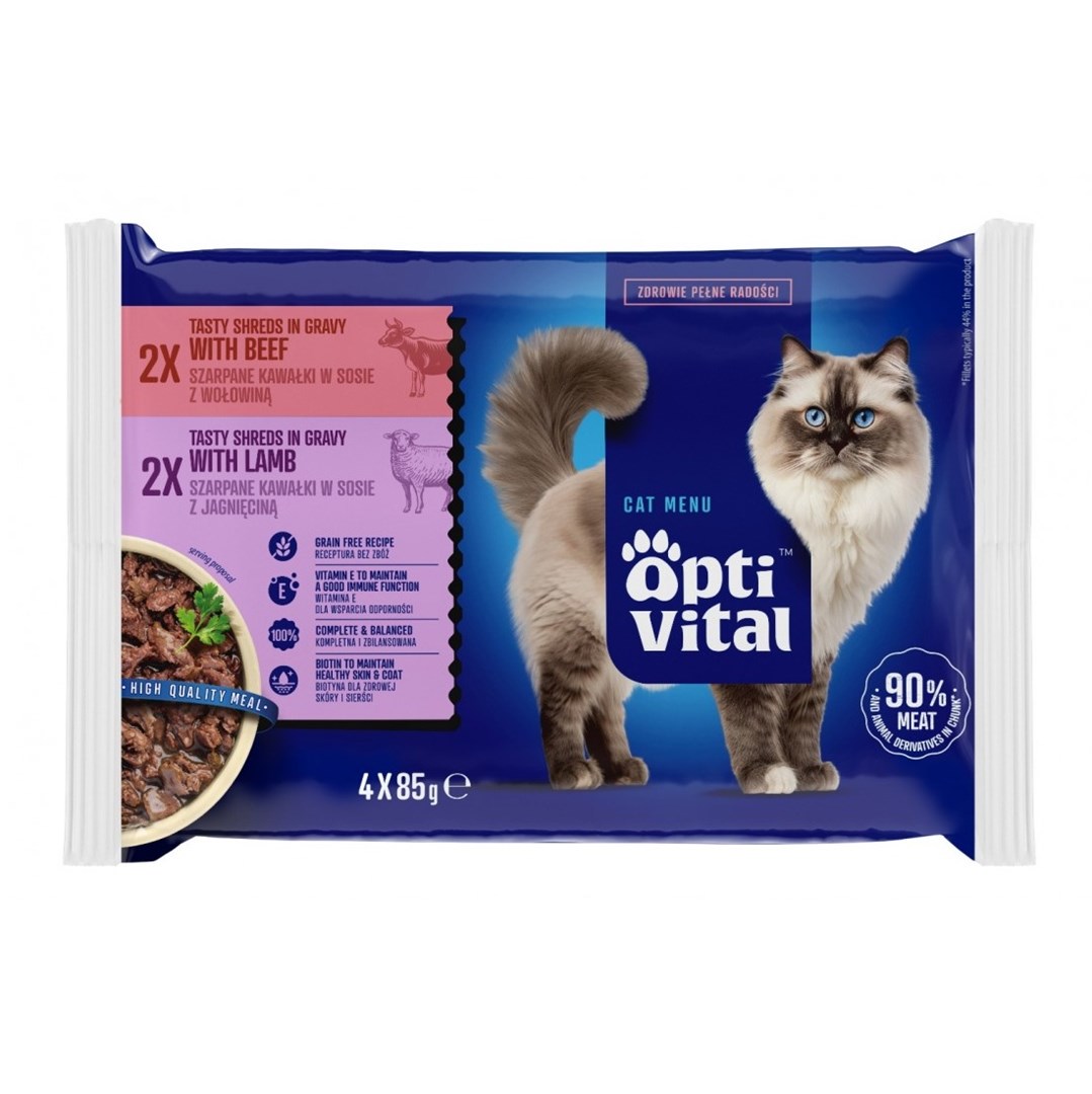 OptiVital saszetki - karma dla kotów 4x85g