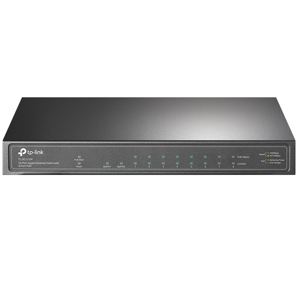 Switch TP-LINK TL-SG1210P - Montaż na Ścianie — zdjęcie 1 z 5