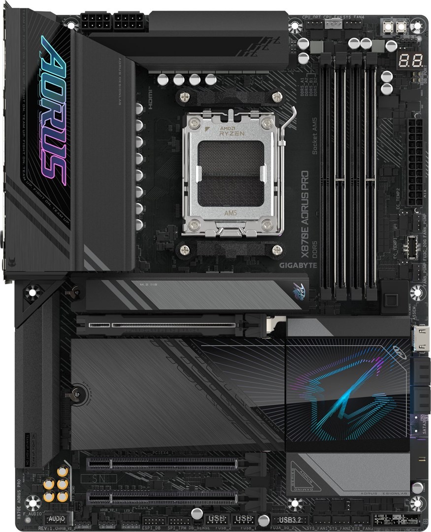 Płyta główna Gigabyte X870E AORUS PRO Socket AM5 — zdjęcie 1 z 3