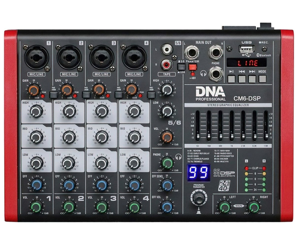 CM6-DSP - Mikser audio z USB, MP3, Bluetooth — zdjęcie 1 z 2