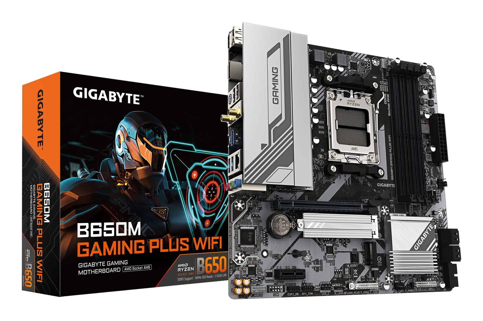 Płyta główna Gigabyte B650M GAMING PLUS WF Socket AM5 — zdjęcie 1 z 6