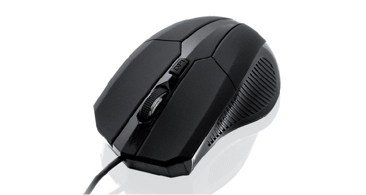 Mysz IBOX i005 LASEROWA, 1600 DPI, Czarna — zdjęcie 1 z 4