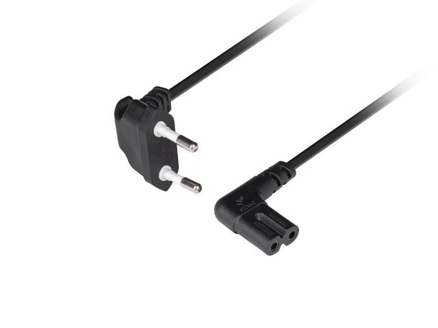 LANBERG KABEL ZASILAJĄCY EURO 1.8M CZARNY — zdjęcie 1 z 3