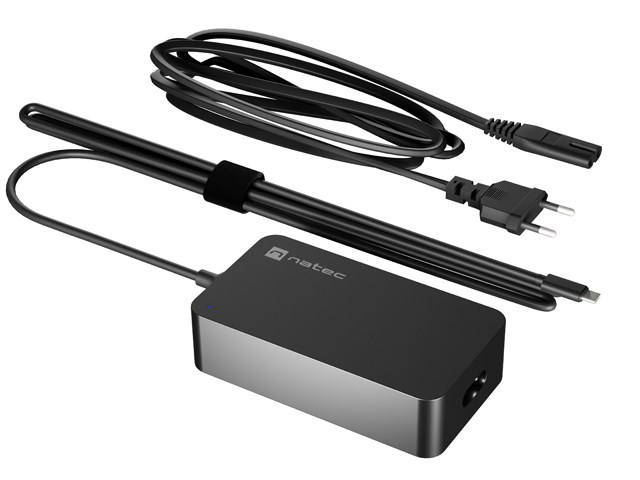 NATEC ZASILACZ GRAYLING GAN 65W USB-C — zdjęcie 1 z 6