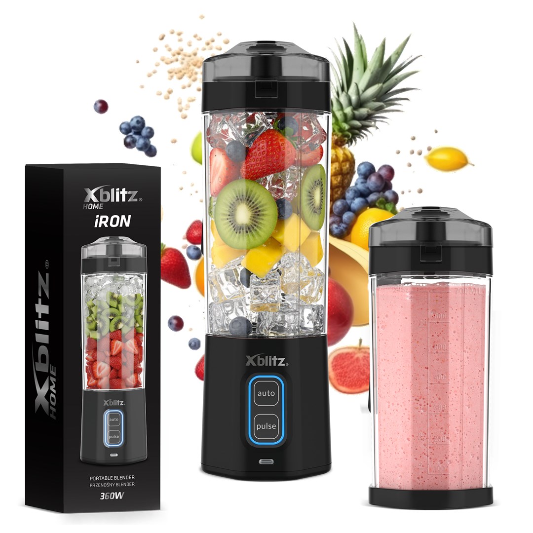 XBLITZ PRZENOŚNY BLENDER IRON - Czarny — zdjęcie 1 z 5