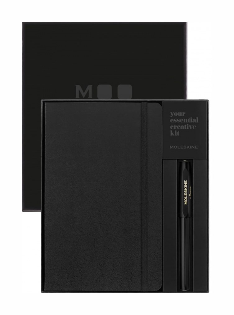 Moleskine x Kaweco: czarny zestaw notatnika L i pióra 0.7mm — zdjęcie 1 z 7