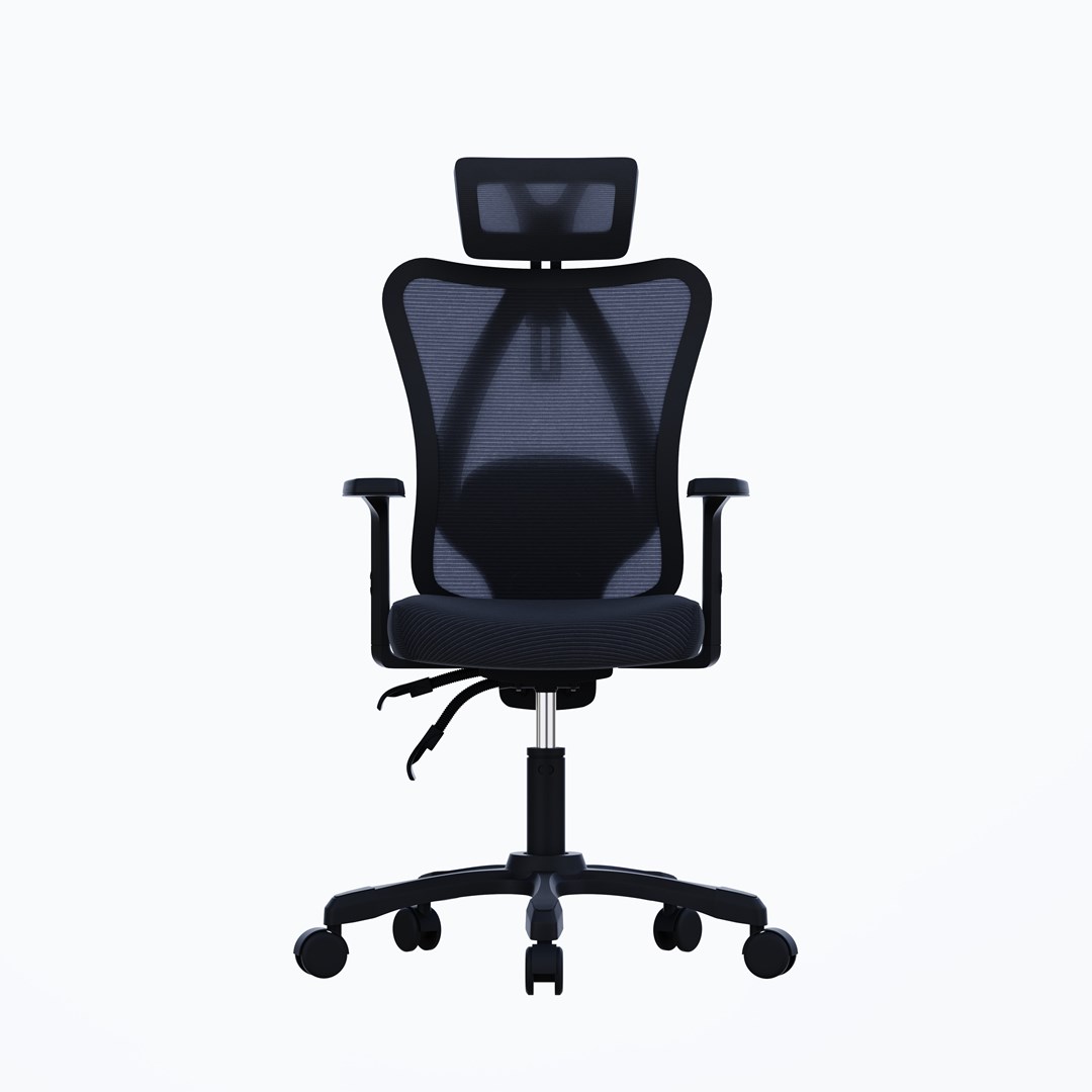 Activejet Fotel biurowy ergonomiczny T5 czarny — zdjęcie 1 z 7