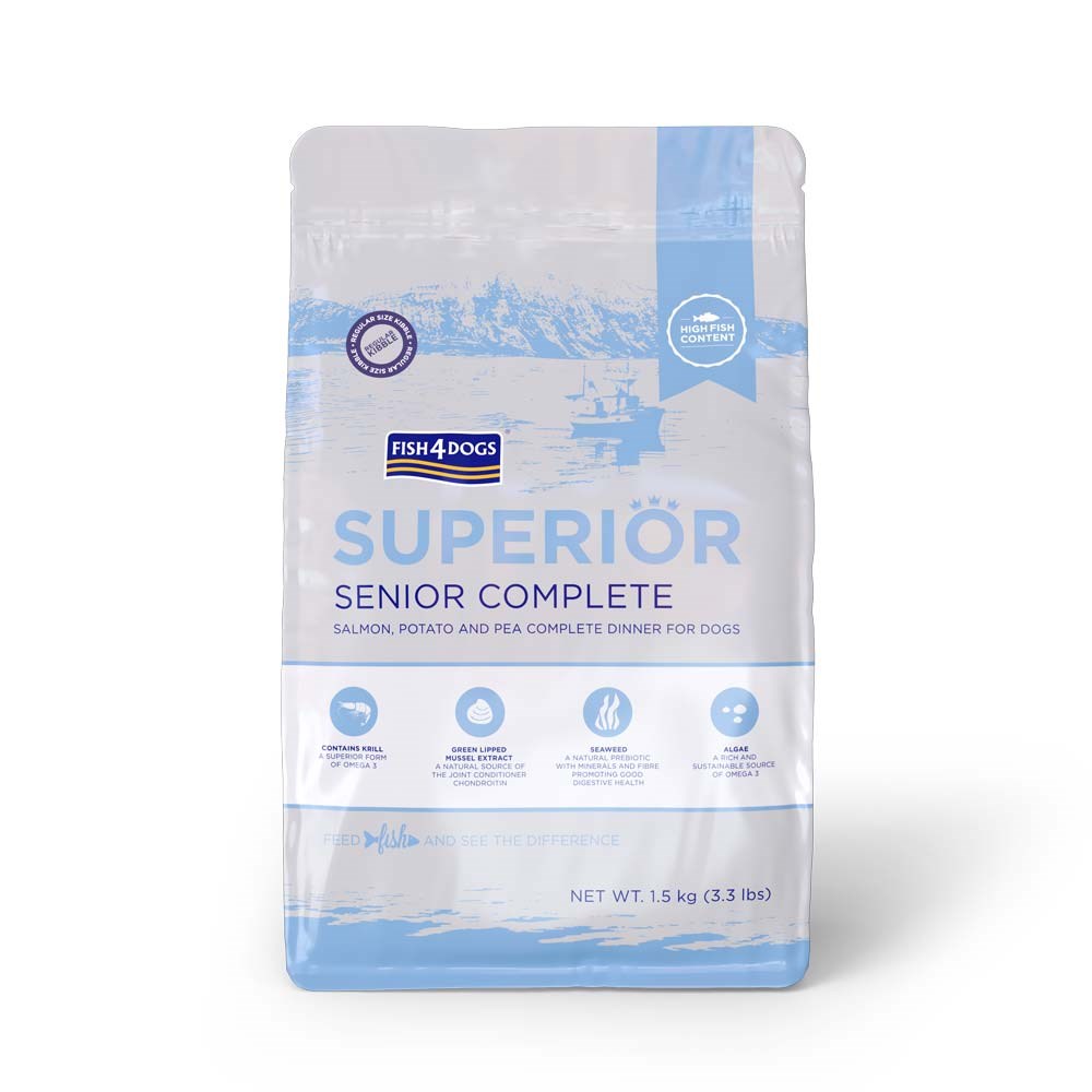 Fish4Dogs Superior Senior z łososiem 1,5kg — zdjęcie 1 z 3