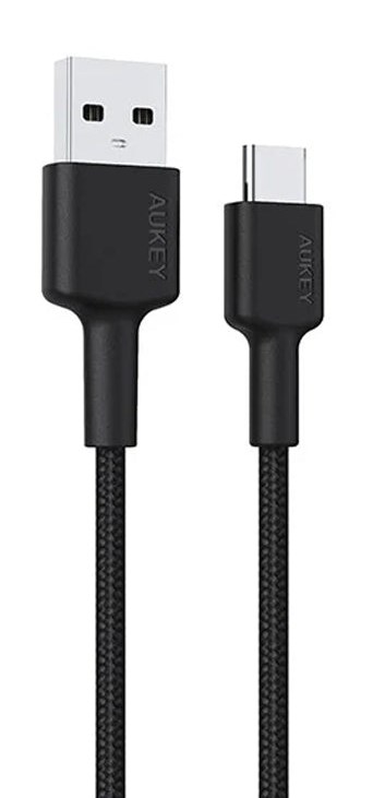 AUKEY CB-CD30 Kabel USB-C 0.9m 3A Nylon — zdjęcie 1 z 8