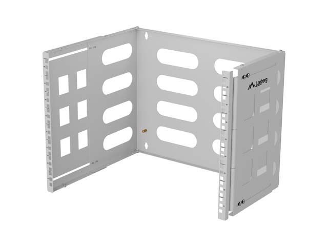 LANBERG UCHWYT ŚCIENNY RACK 19' 8U 497X400/240 SZARY — zdjęcie 1 z 4
