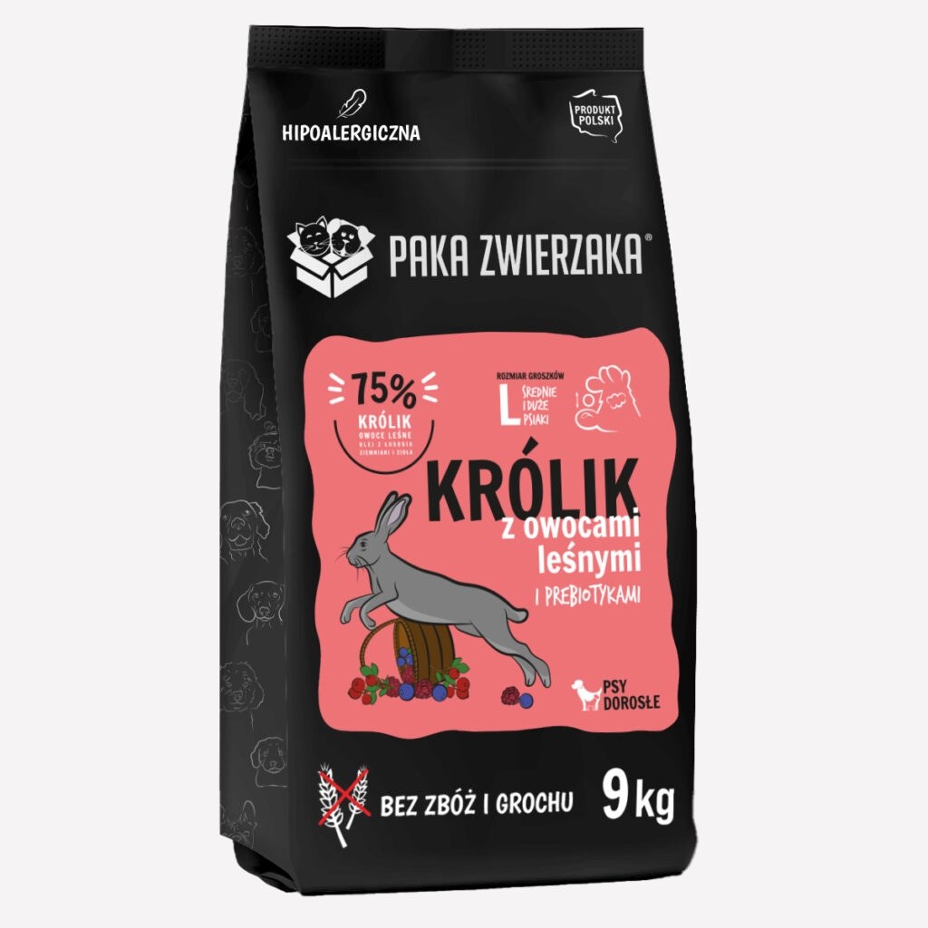 Paka Zwierzaka Królik z owocami leśnymi 9kg