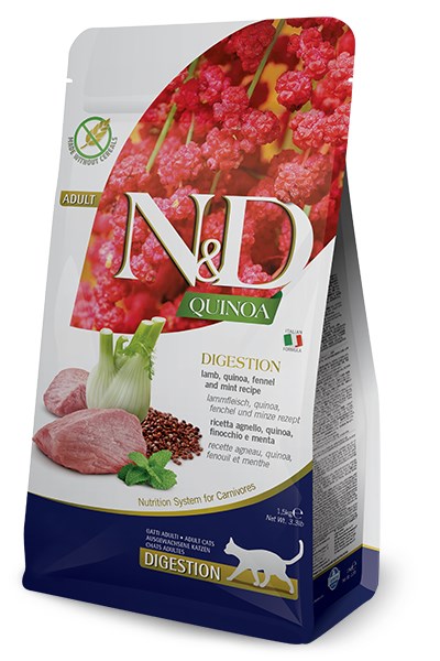 FARMINA N&D CAT QUINOA DIGESTION LAMB & FENNEL 1,5kg