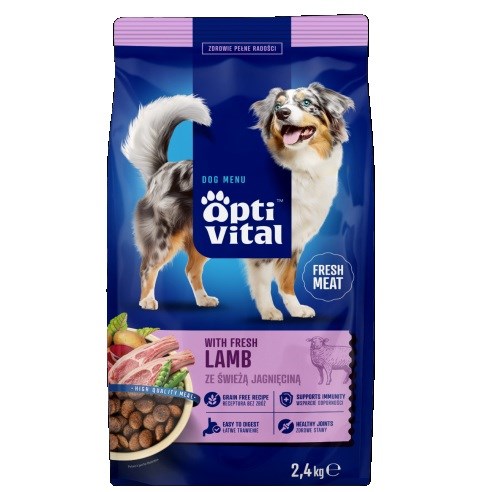 OptiVital Karma Sucha z Jagnięciną 2,4 kg