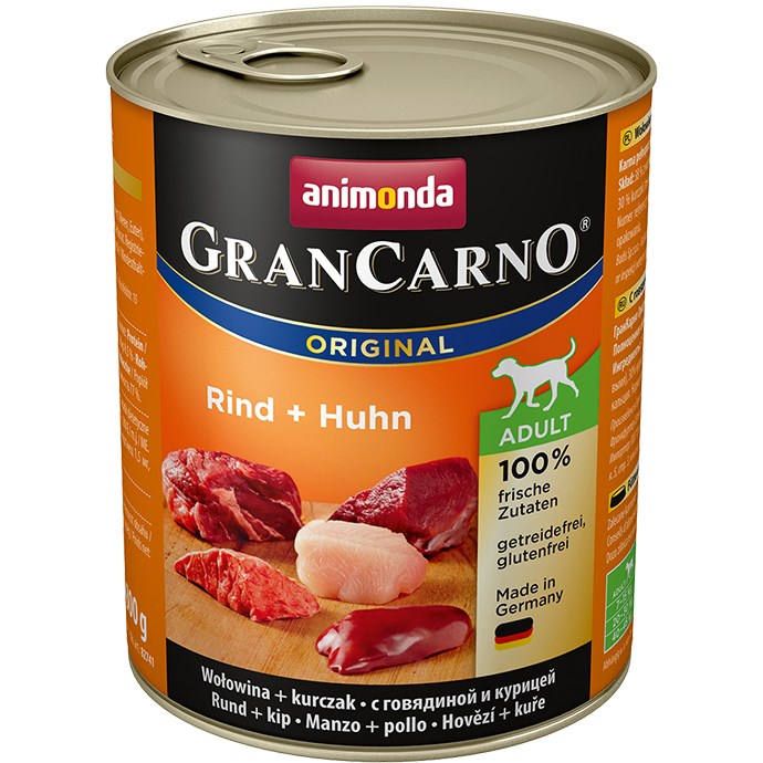 ANIMONDA Grancarno Adult Wołowina i Kurczak 800g — zdjęcie 1 z 2