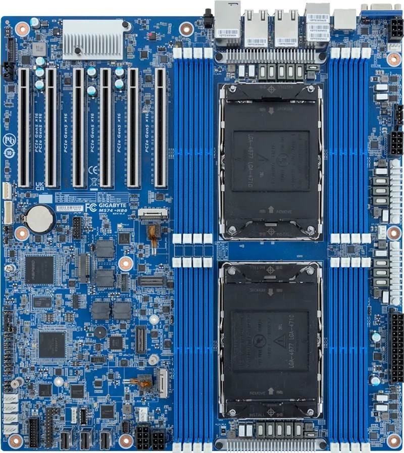 Płyta główna Gigabyte MS74-HB0 2x LGA4710 Intel Xeon — zdjęcie 1 z 3
