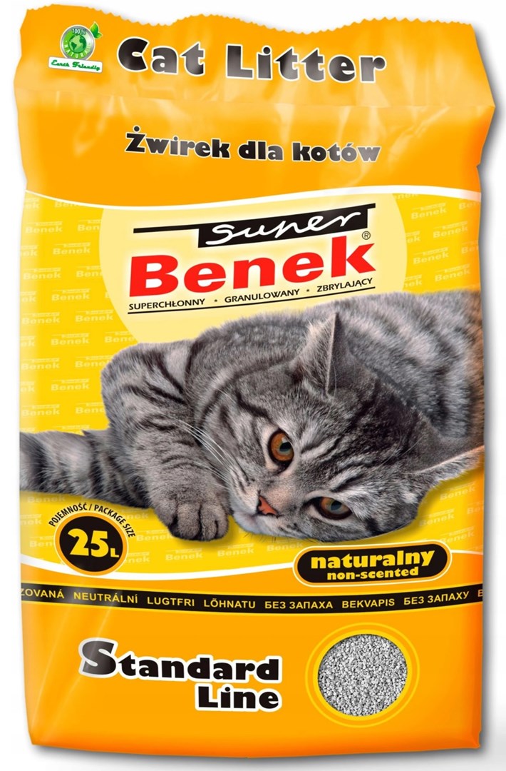 Super Benek Standard Naturalny 25L Active Żwirek