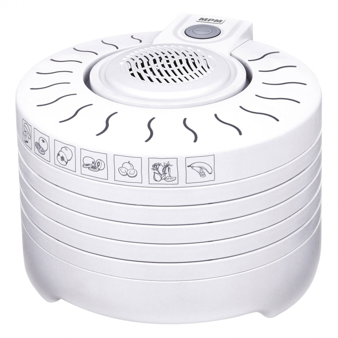 Suszarka do grzybów MPM MSG-01 biała, 5 sit, BBA free, 250W