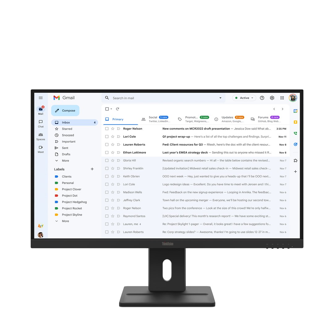 Lenovo ThinkVision E27-40 27"FHD 100Hz 300nits AG HDMI DP VGA Raven Black — zdjęcie 1 z 8