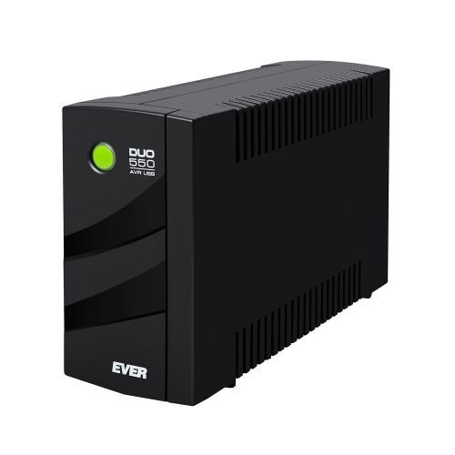 Zasilacz UPS EVER DUO 550 AVR USB (TWR; 550VA) (T/DAVRTO-000K55/00) (OUTLET) — zdjęcie 1 z 3