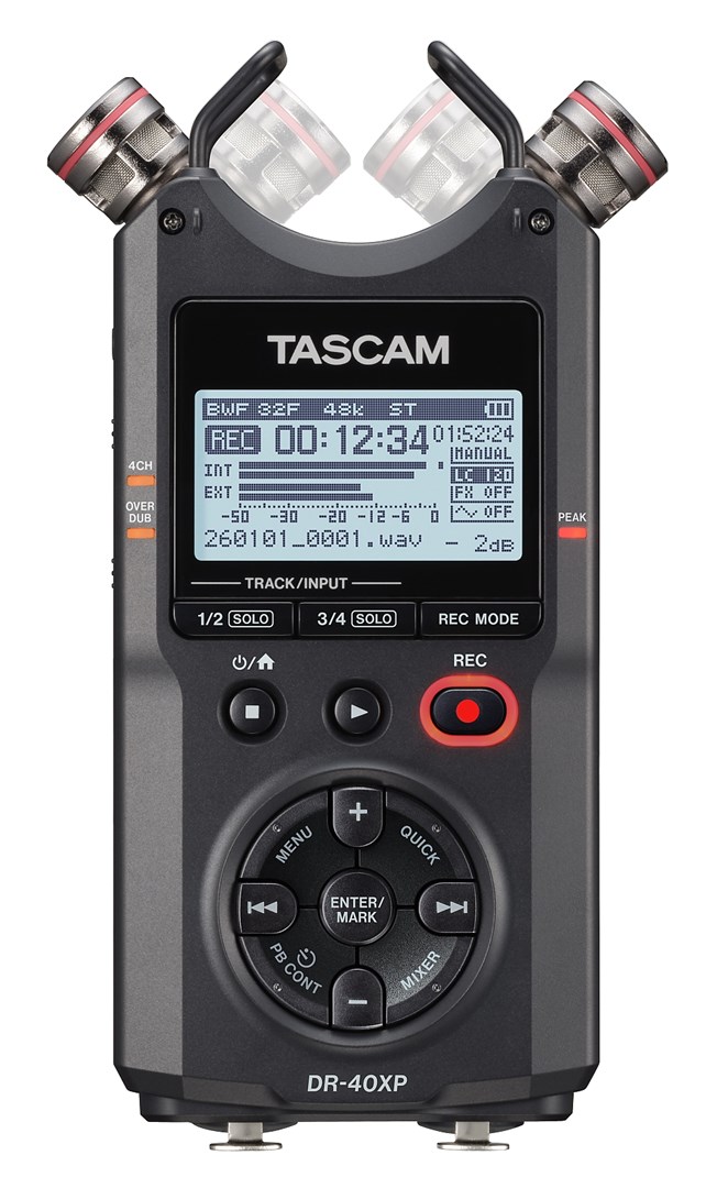 Tascam DR-40XP - Przenośny rejestrator cyfrowy z interfejsem audio USB — zdjęcie 1 z 8