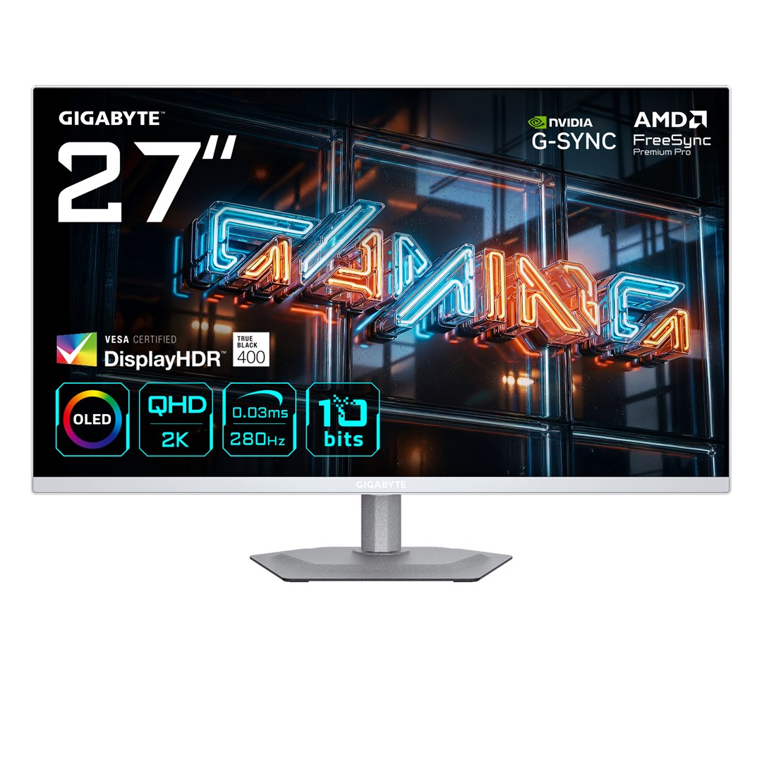 MONITOR GIGABYTE OLED 27” MO27Q2A ICE 280Hz — zdjęcie 1 z 6
