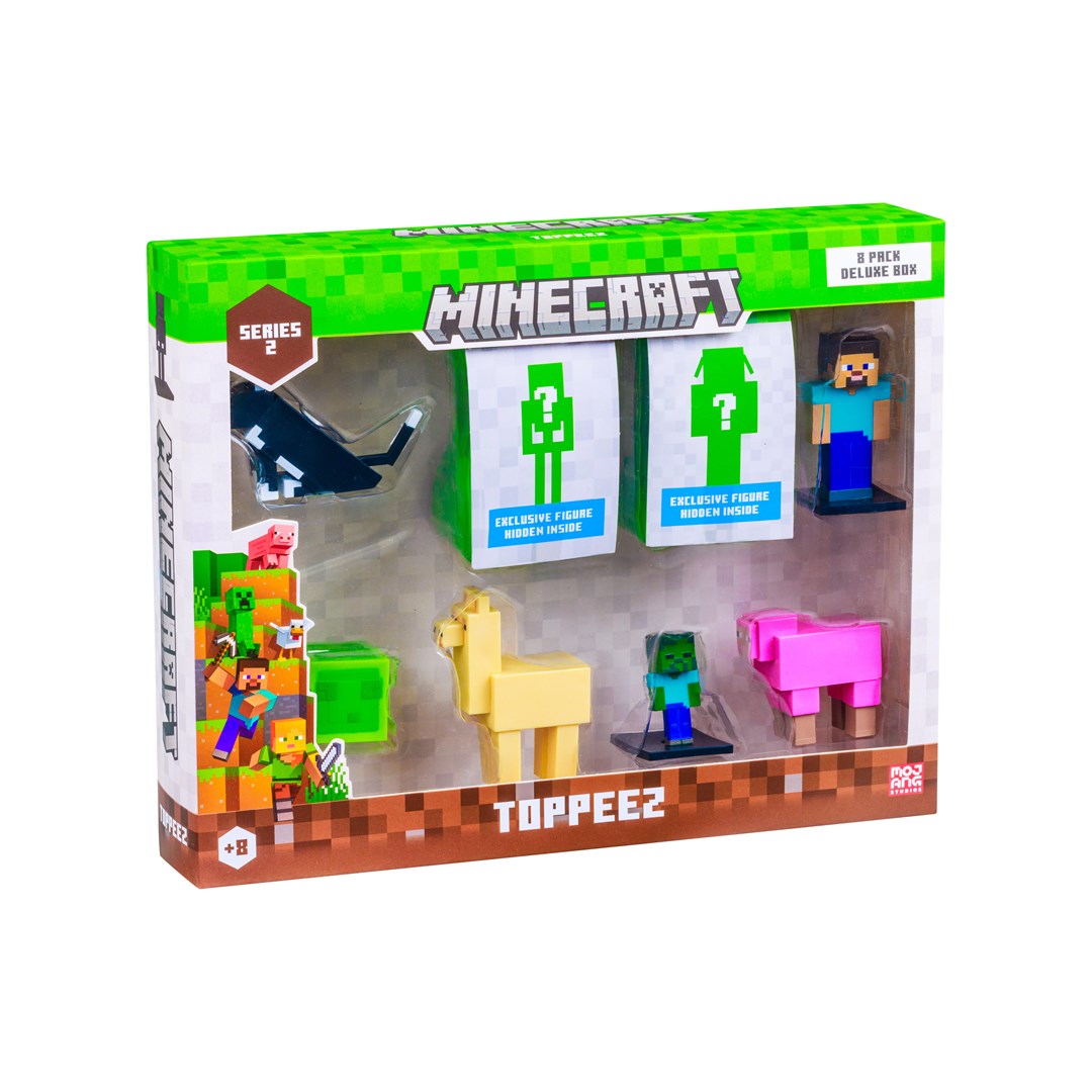 MINECRAFT S2 FIGURES - 8 PACK DELUXE BOX (ASSORTMENT) — zdjęcie 1 z 8