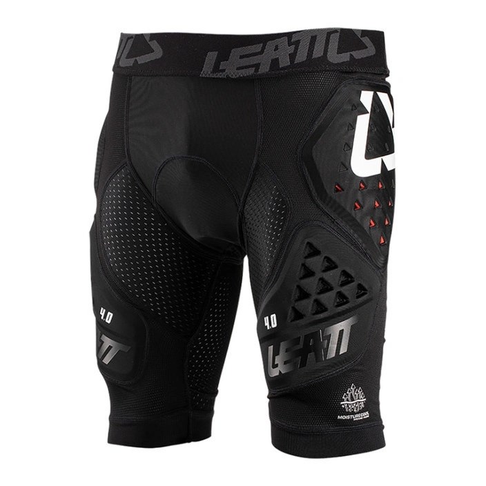 Spodenki z ochraniaczem LEATT Impact Shorts 3DF 4.0 L, czarne — zdjęcie 1 z 3