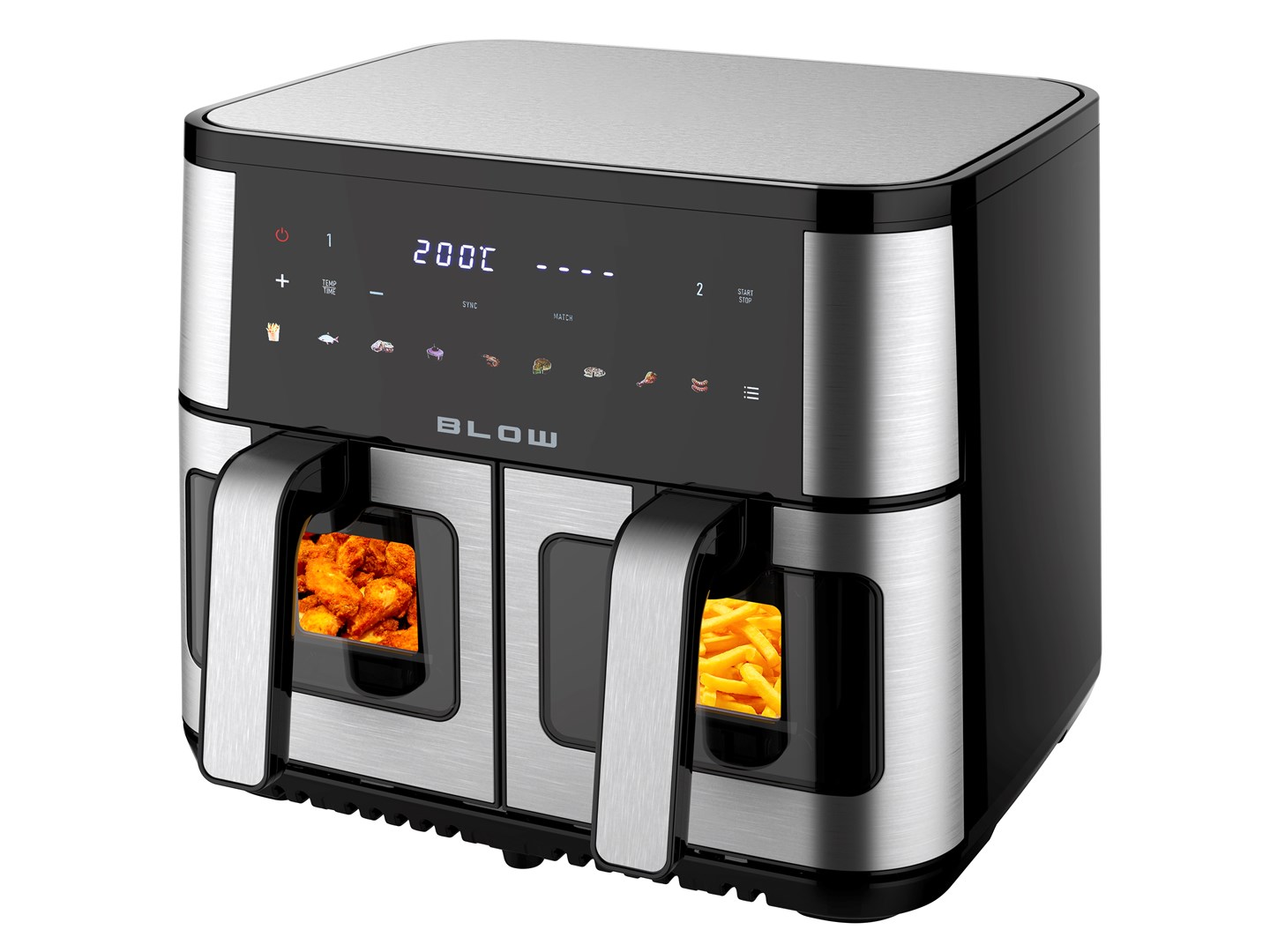 Frytkownica beztłuszczowa BLO 2500W 9L dwukomorowa — zdjęcie 1 z 8