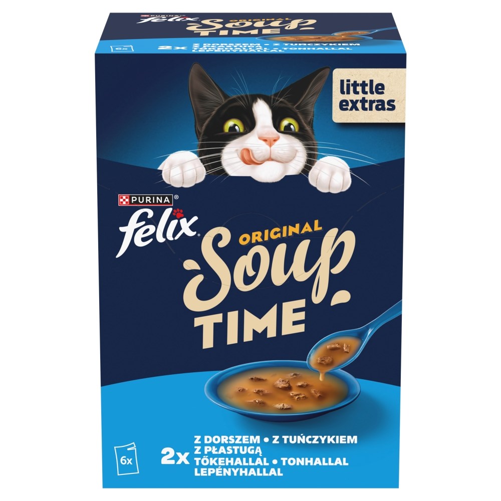 PURINA FELIX Soup ORIGINAL Rybne smaki 6x48g — zdjęcie 1 z 5